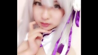 Xidaidai cosplay Emilia from Re : zero anime  – https://asiansister.com/