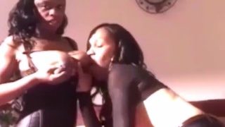 Lesbian Suck Big Tits Areola Ebony & Latina Part.4