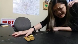 Asian lady fucks her boss at work
