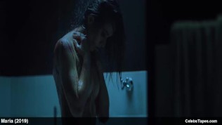 sexy celebrity cristine reyes nude in a shower in movie